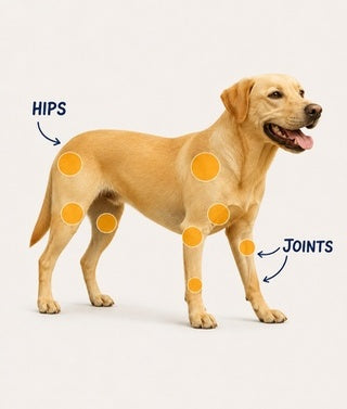 Glucosamine and chondroitin for hip and joint support in Big Canyon Senior Chicken & Multigrain